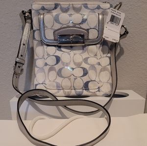Coach Kristin Embossed Sequin Signature Crossbody